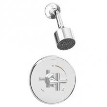 Symmons 3531-B-1.5-TRM - Dia Single-Handle 1-Spray Shower Trim in Polished Chrome - 1.5 GPM (Valve Not Included)