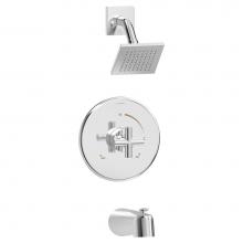 Symmons 3532-B-SH4-1.5-TRM - Dia Single-Handle 1-Spray Shower and Tub Trim in Polished Chrome - 1.5 GPM (Valve Not Included)