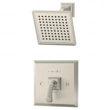 Symmons 4201-STN-1.5-TRM - Oxford Single Handle 1-Spray Shower Trim in Satin Nickel - 1.5 GPM (Valve Not Included)