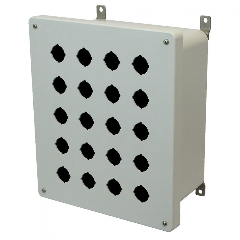 12x10x6 ENCLOSURE SCR CVR 20 PB CUTOUTS