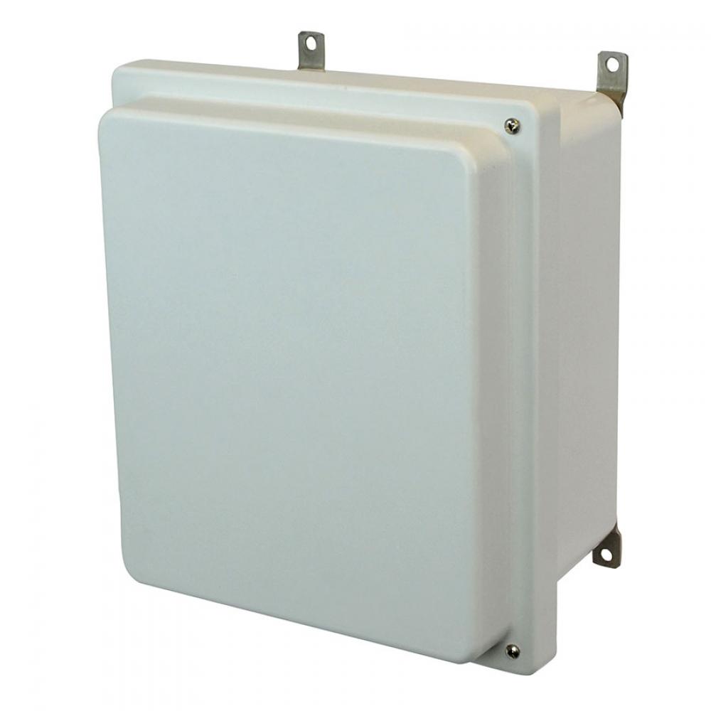 14X12X6 ENCLOSURE RAISED HINGED SCR CVR