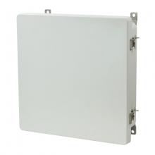 Allied Moulded Products AM1224T - 12x12x4 ENCLOSURE TWIST LATCH HINGED CVR