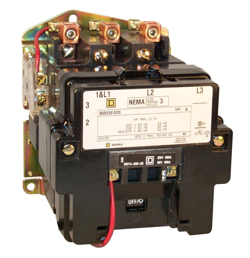 CONTACTOR 600VAC 90AMP NEMA +OPTIONS