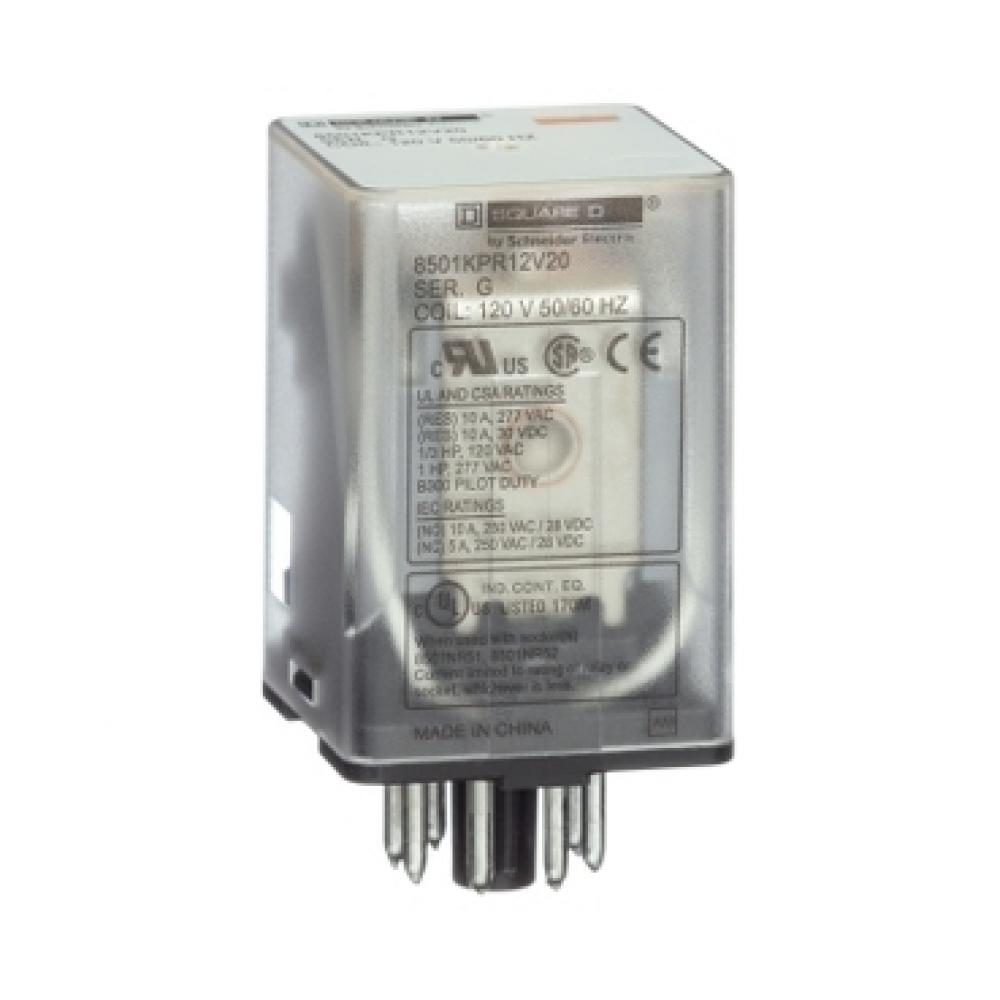 RELAY 3CO CYL PIN 6.6A@240V 12VDC COIL