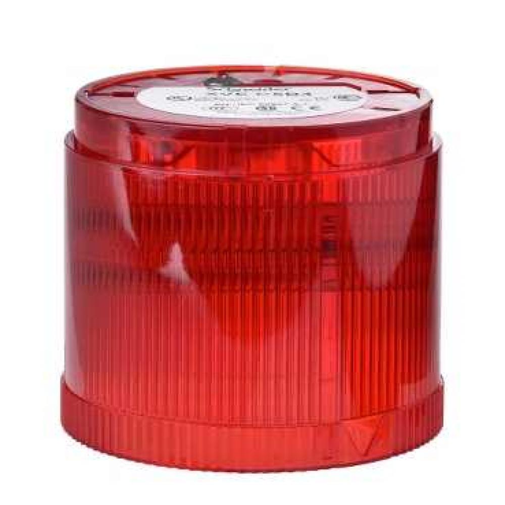 RED LENS INTEGRAL FLASHING LED 24VAC/DC