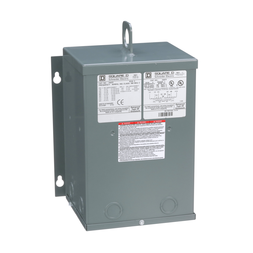 Transformer, dry type, encapsulated, 3kVA, 1 pha