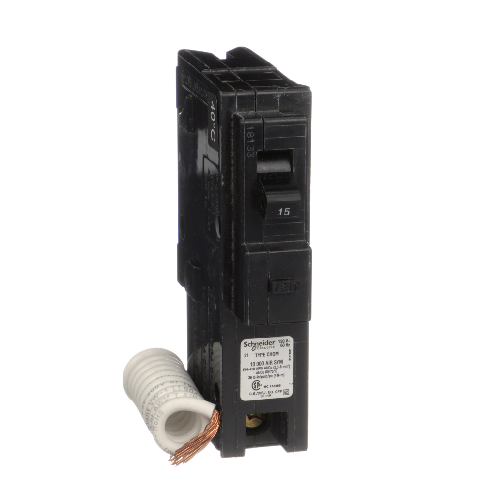 Mini circuit breaker, Homeline, 15A, 1 pole, 120