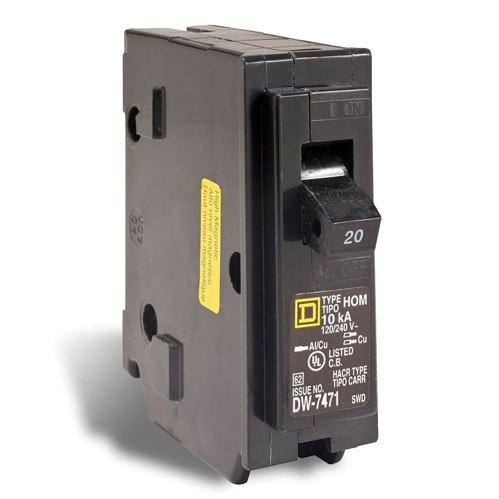 HOMELINE CIRCUIT BREAKER 120V 20A 1P HIGH MAGNET