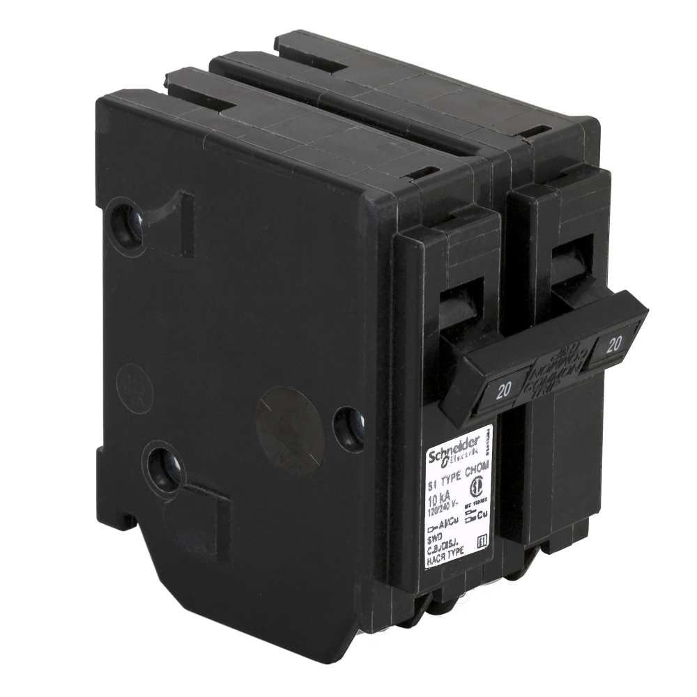 Mini circuit breaker, Homeline, 20A, 2 pole, 120