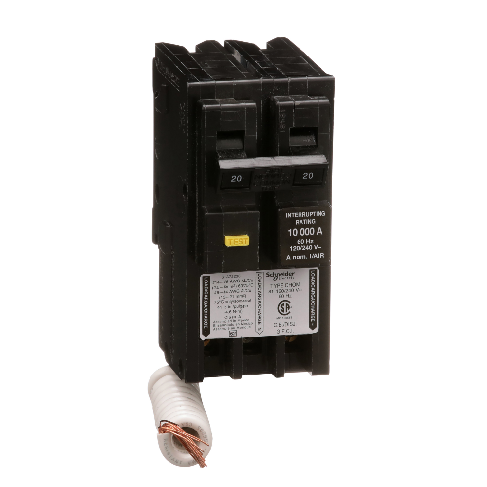 Mini circuit breaker, Homeline, 20A, 2 pole, 120