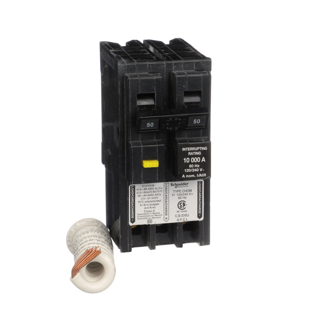 Mini circuit breaker, Homeline, 50A, 2 pole, 120