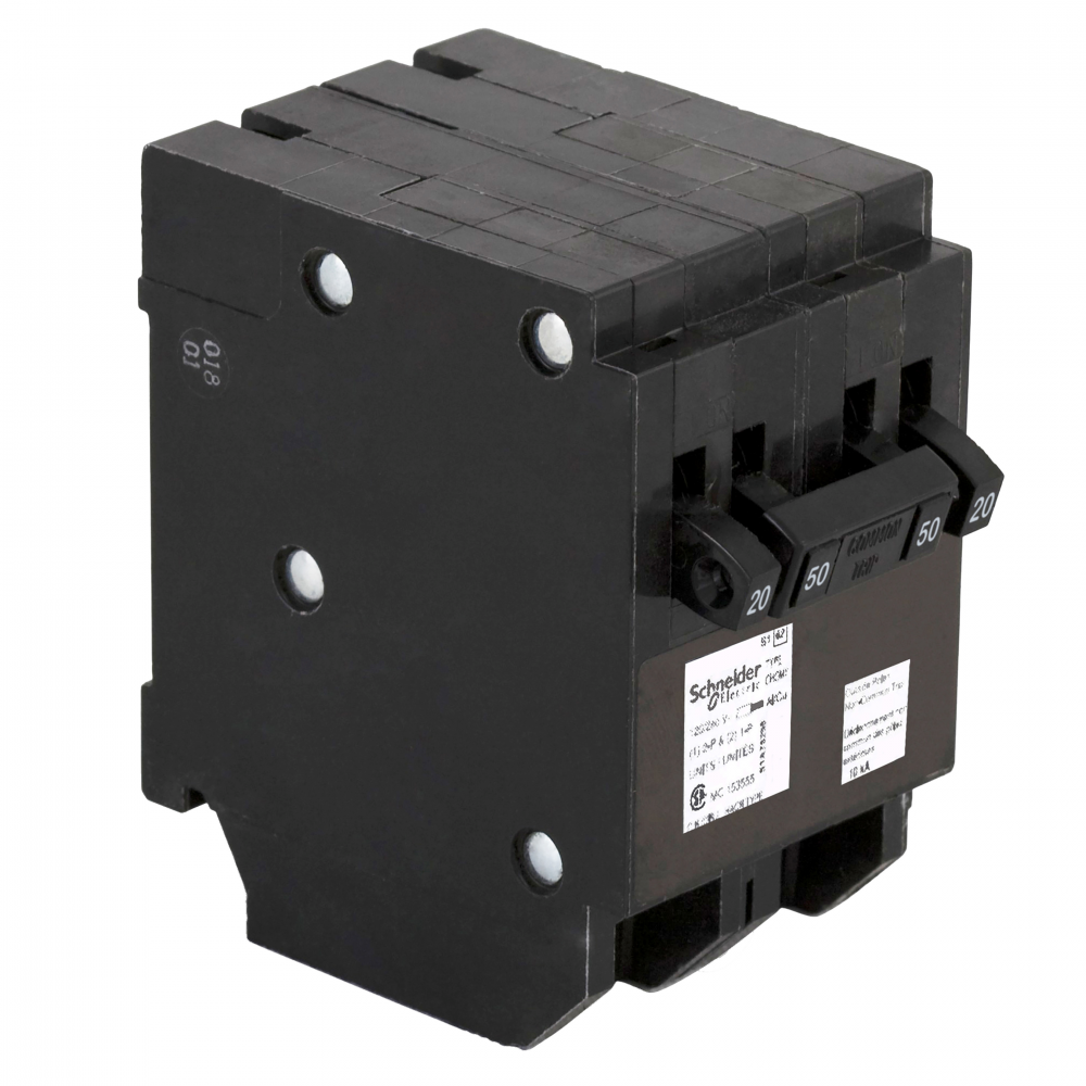 Quad tandem circuit breaker, Homeline, 2 x 1 pol