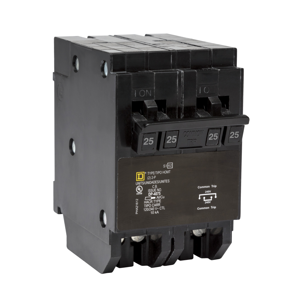 Quad tandem circuit breaker, Homeline, 2 x 2 pol