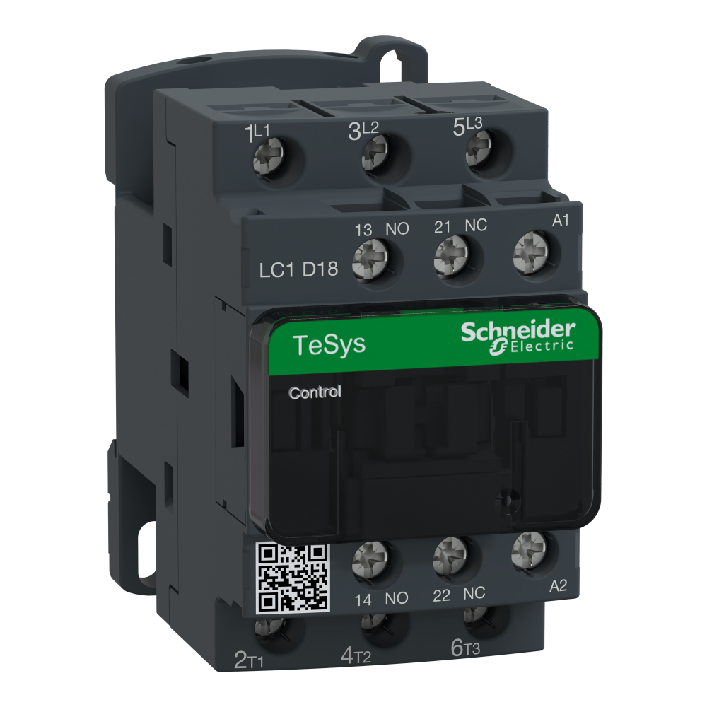 IEC contactor, TeSys Deca, nonreversing, 18A, 10