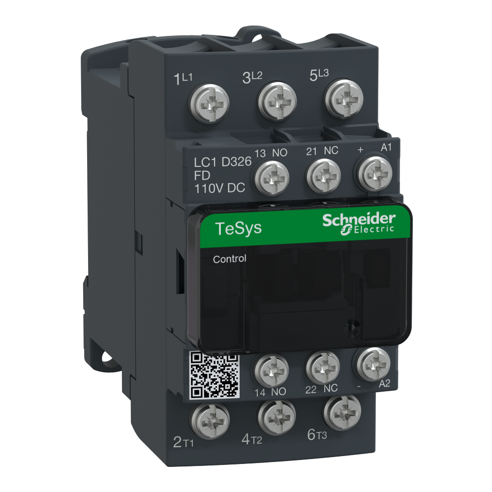 IEC contactor, TeSys Deca, nonreversing, 32A, 20