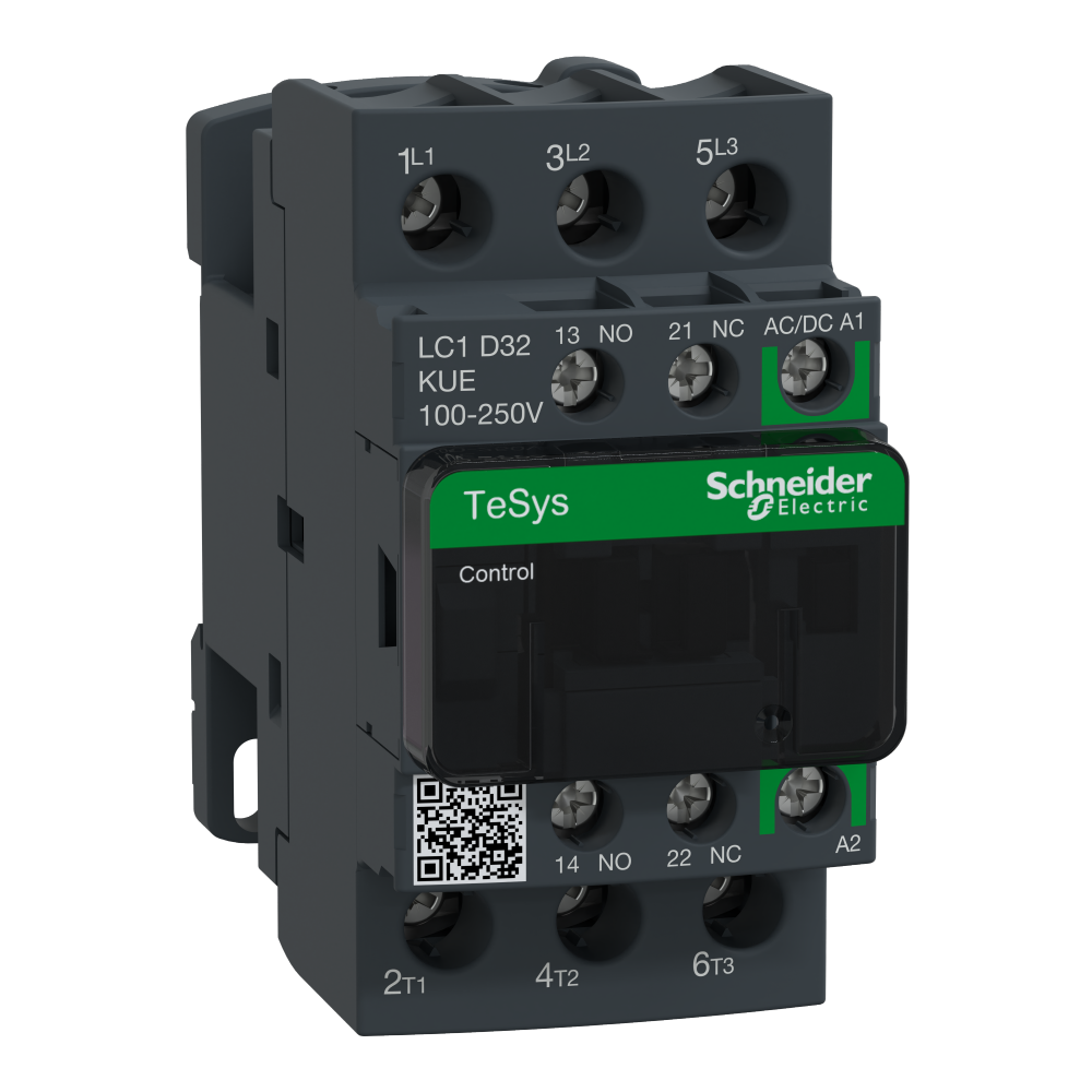 IEC contactor, TeSys Deca, nonreversing, 32A, 20