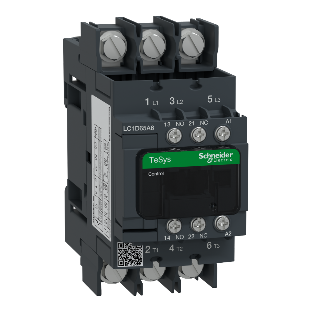 IEC contactor, TeSys Deca, nonreversing, 65A, 40