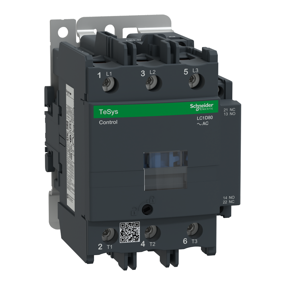 IEC contactor, TeSys Deca, nonreversing, 80A, 60