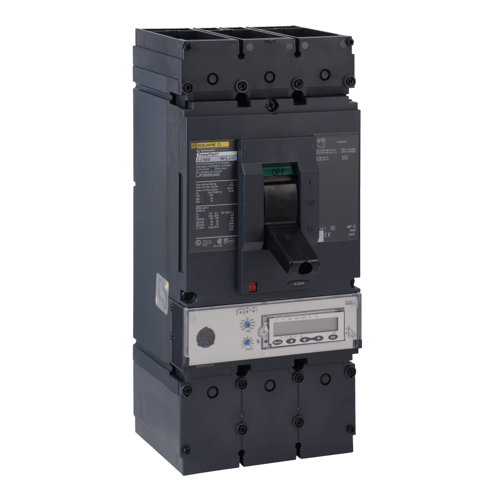 Circuit breaker, PowerPacT L, 400A, 3 pole, 600V