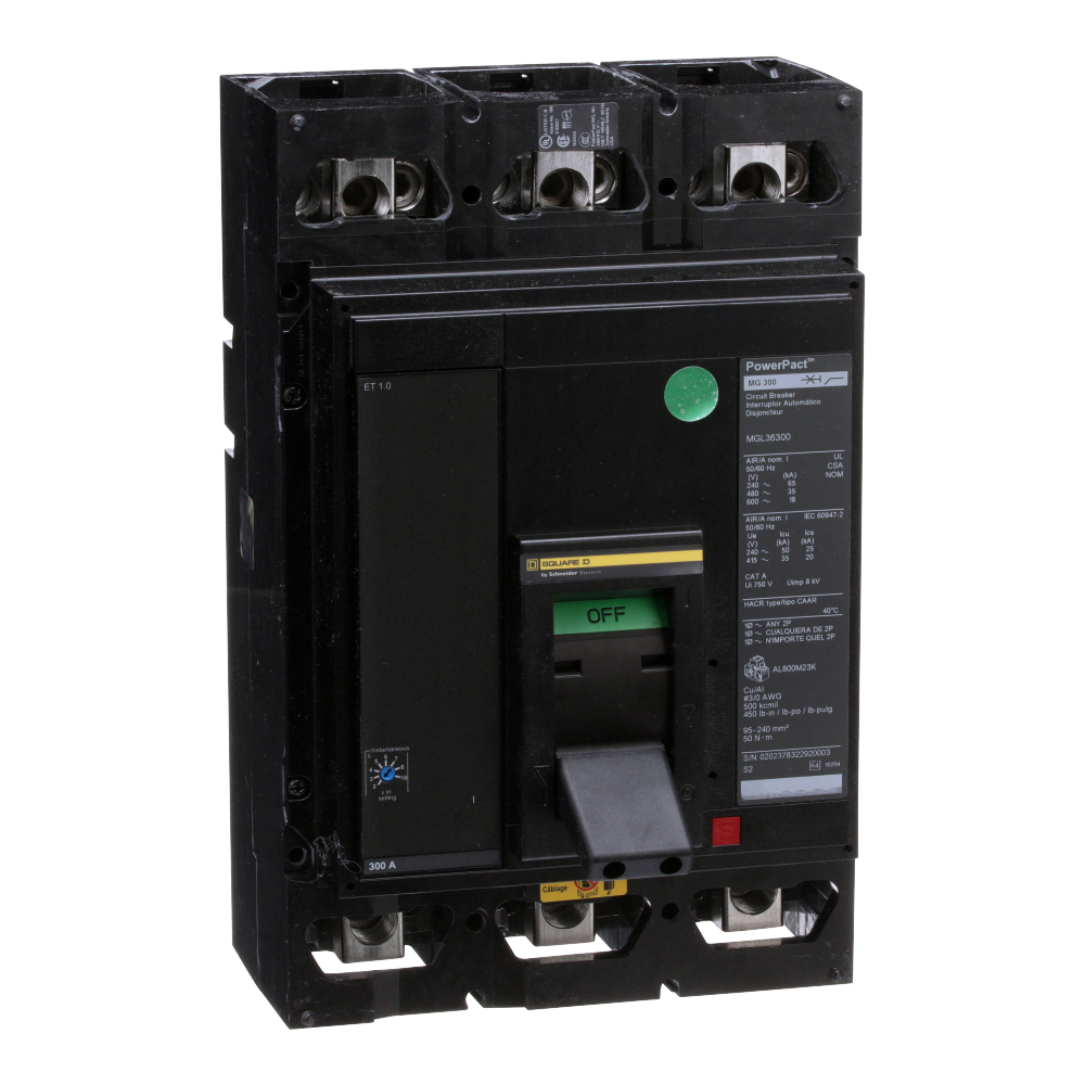 Circuit Breaker, PowerPacT M, electronic trip, u