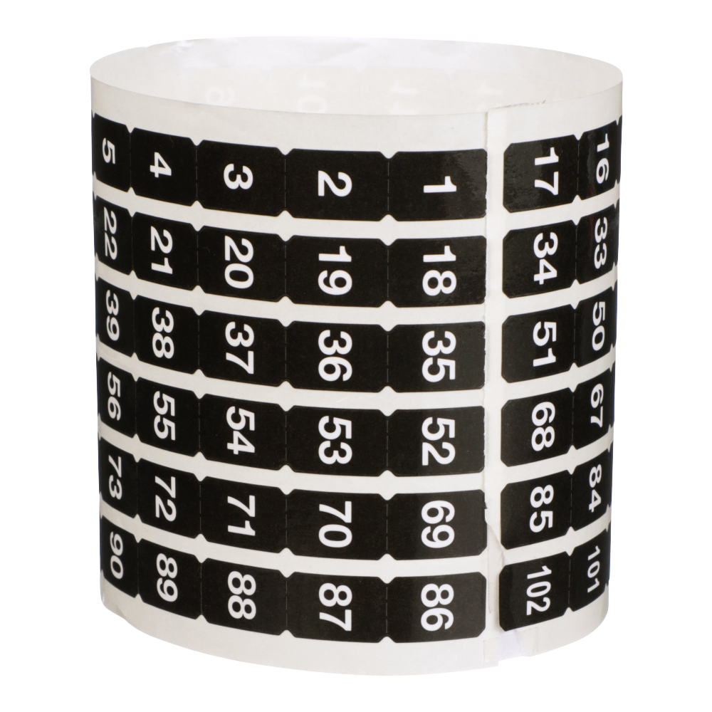 NQ Panelboard Acc. Number Strip Seq, 1-102