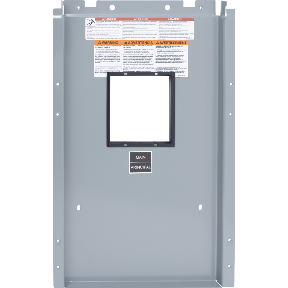 Panelboard accessory, NQ, main breaker deadfront