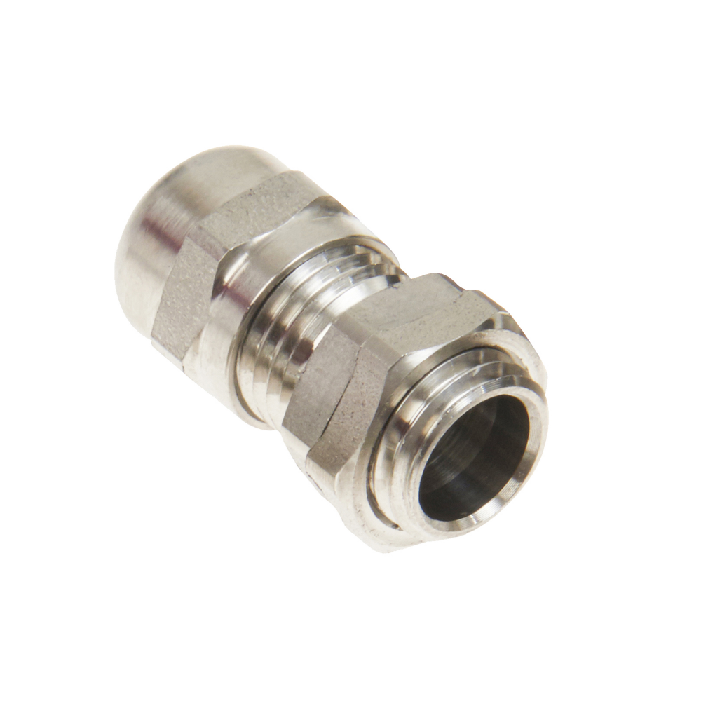 Set of cable gland + nut stainless steel M12 AIS