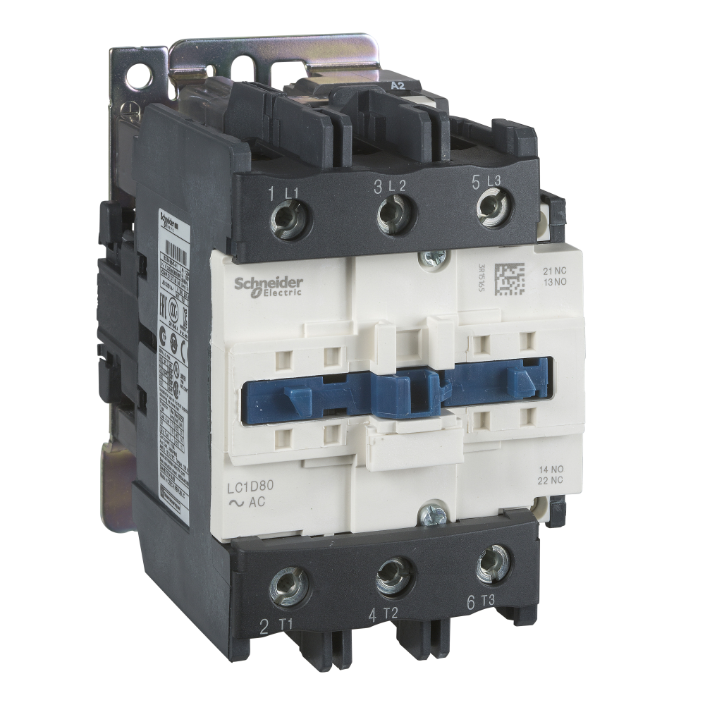 IEC contactor, TeSys Deca, nonreversing, 80A, 60