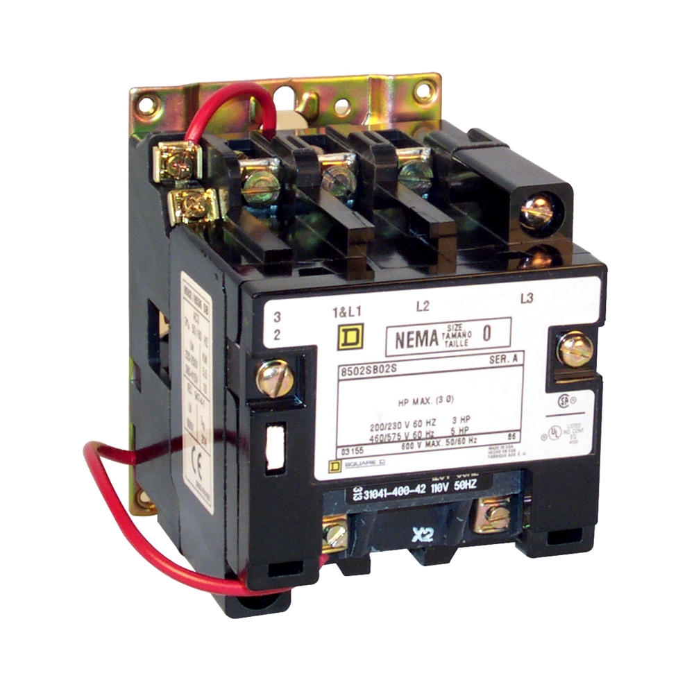 NEMA Contactor, Type S, nonreversing, Size 0, 18