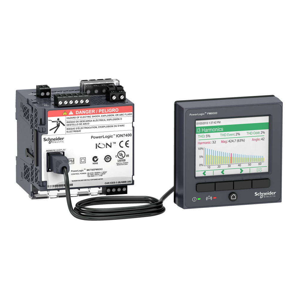 Power quality meter, PowerLogic ION7400, Essenti