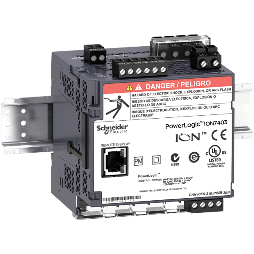 Power quality meter, PowerLogic ION7400, Advance