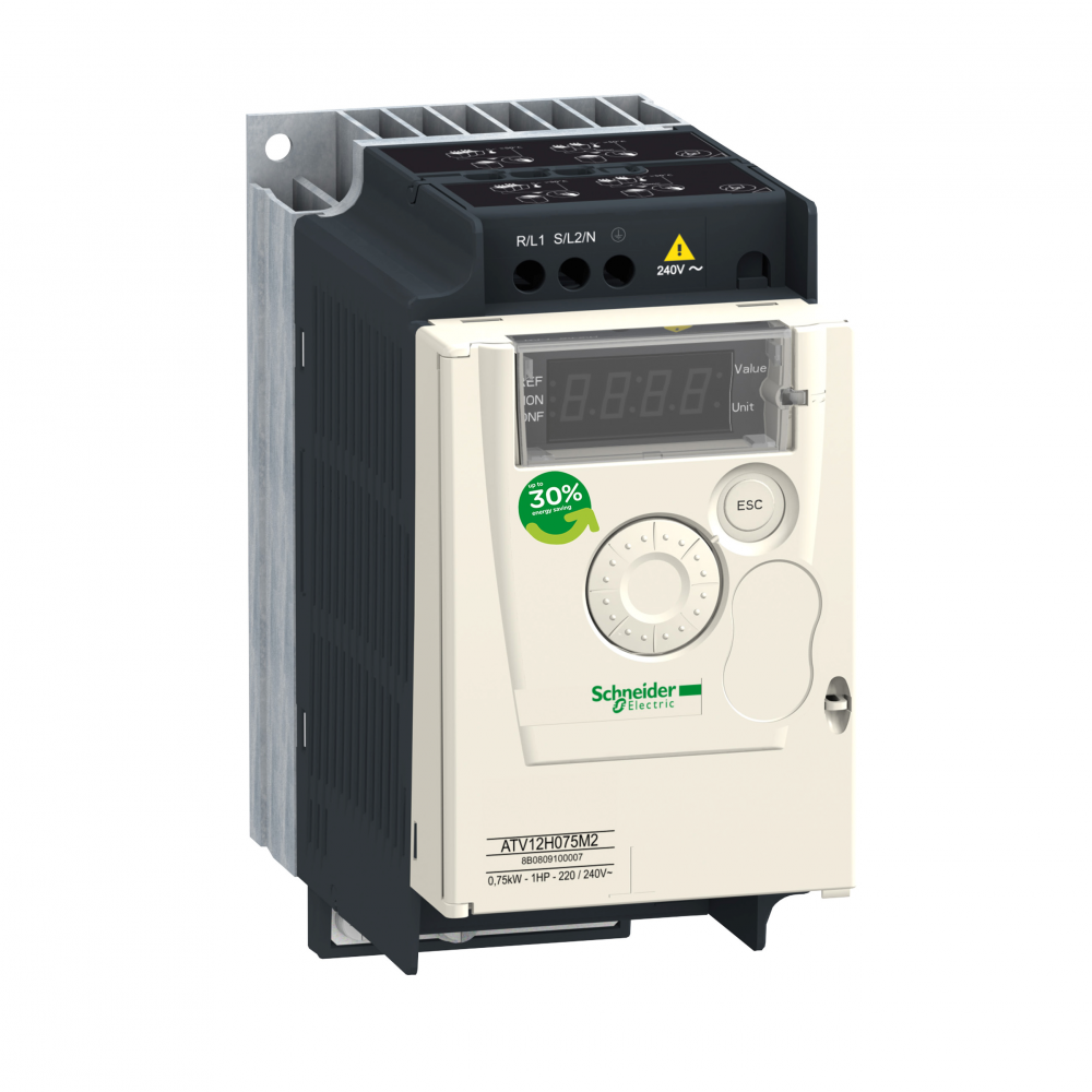 variable speed drive, Altivar 12, 0.75kW, 1hp, 2