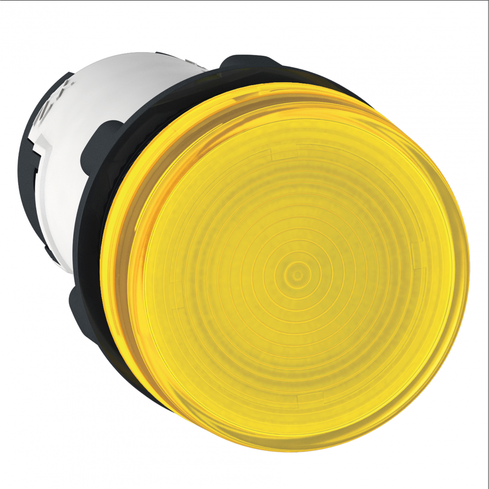 Pilot light, Harmony XB7, round yellow, 22mm, bu