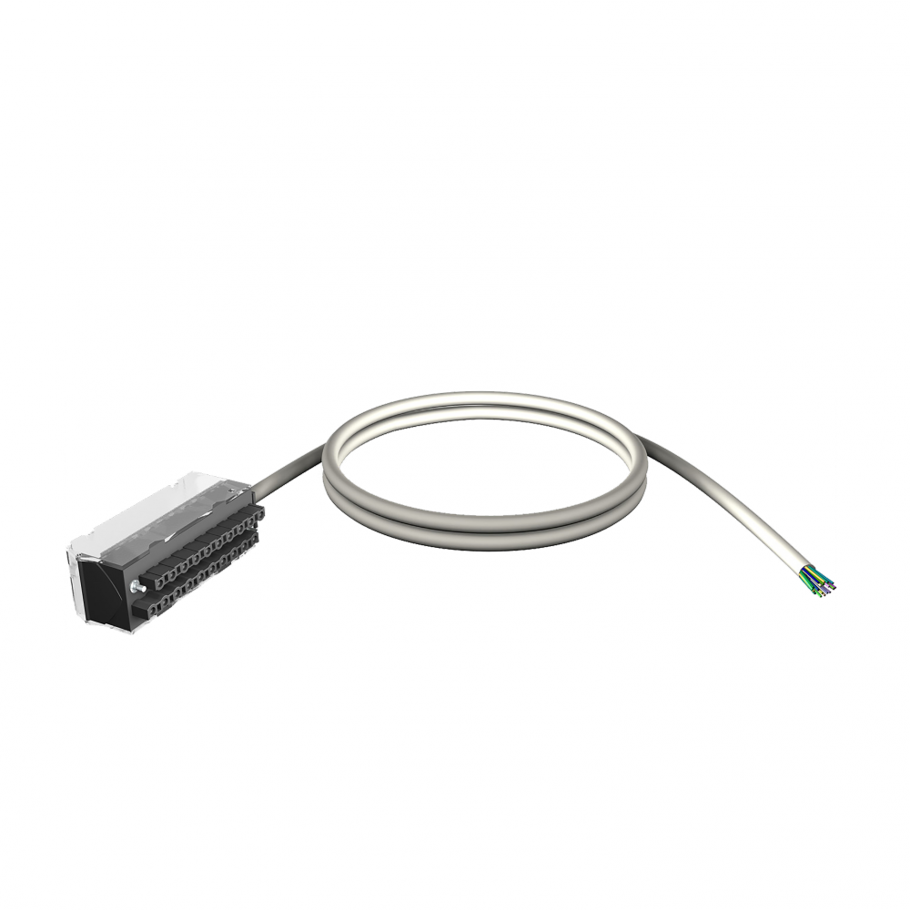 shielded cord set, Modicon X80, 20-way terminal,