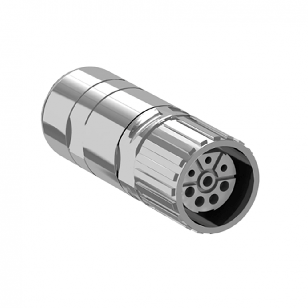 M23 industrial connector for creating power cord