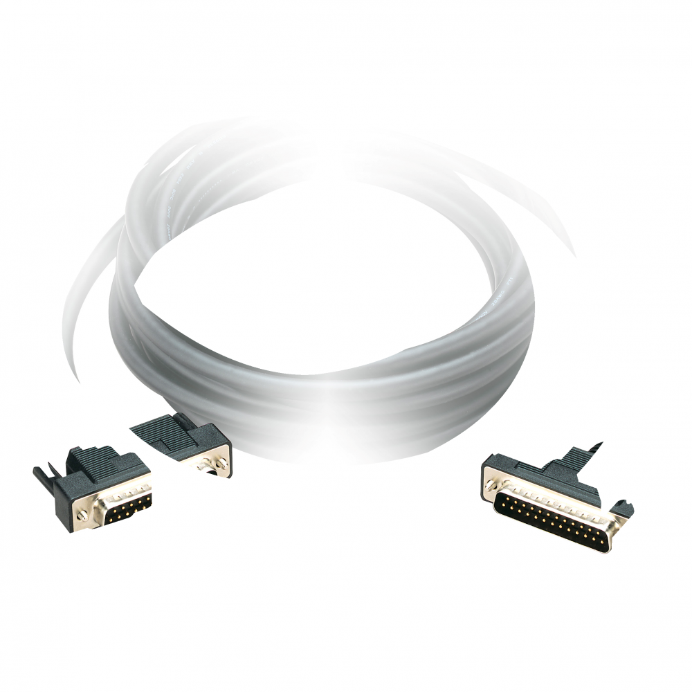 Uni-Telway connecting cable - L = 2.5m - 2 male