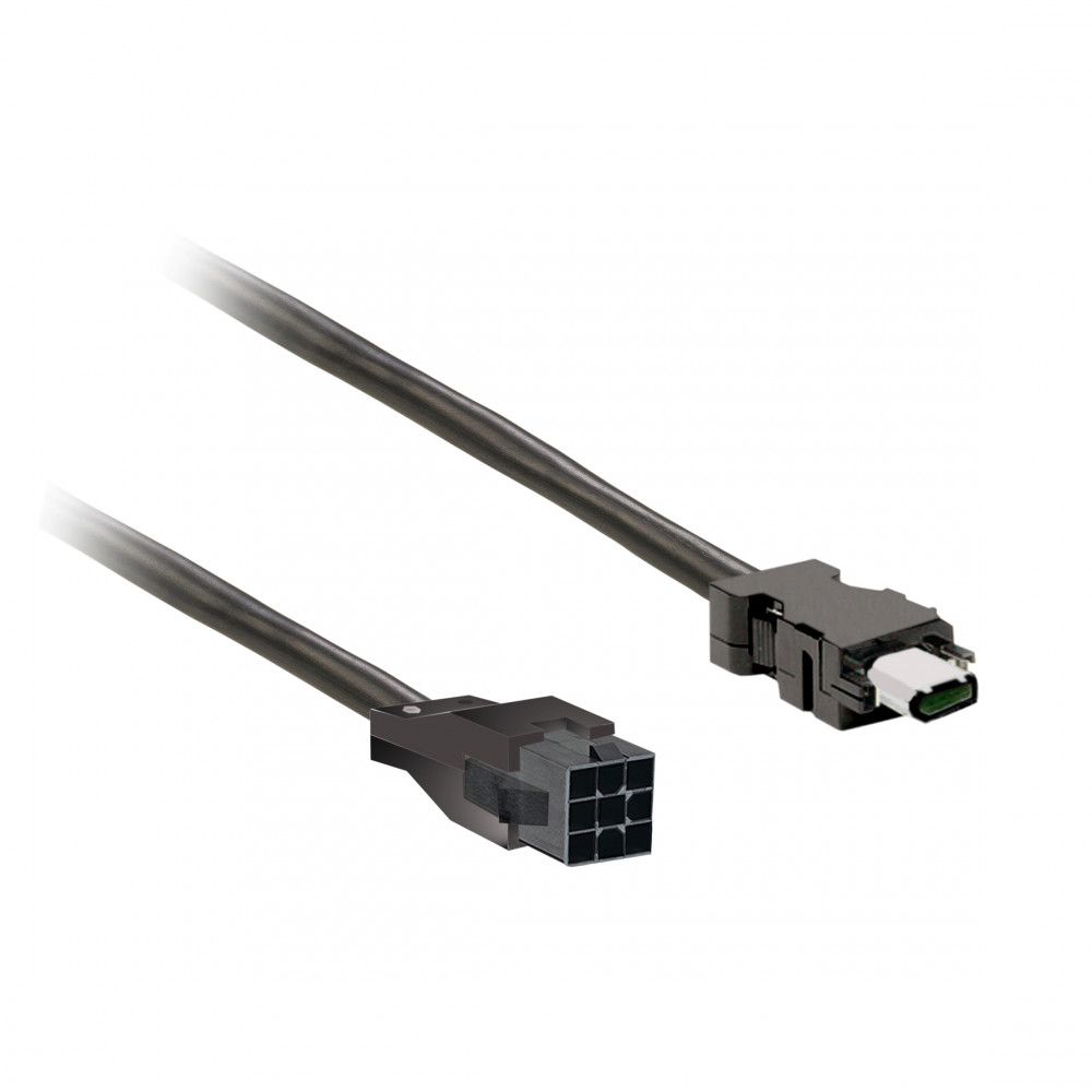power cable 3m shielded 4x 0,82mm², BCH2 leads