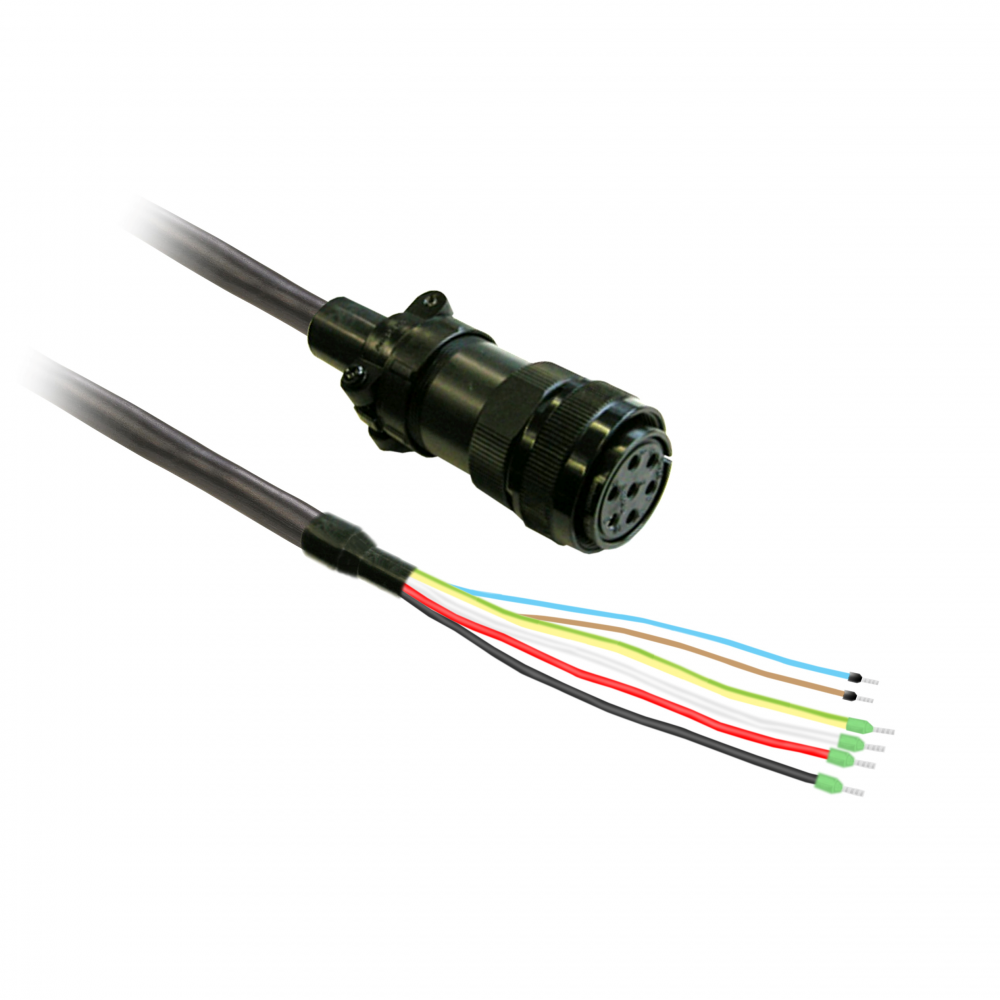 power cable 3m shielded 4x 6mm², BCH2 brake MIL