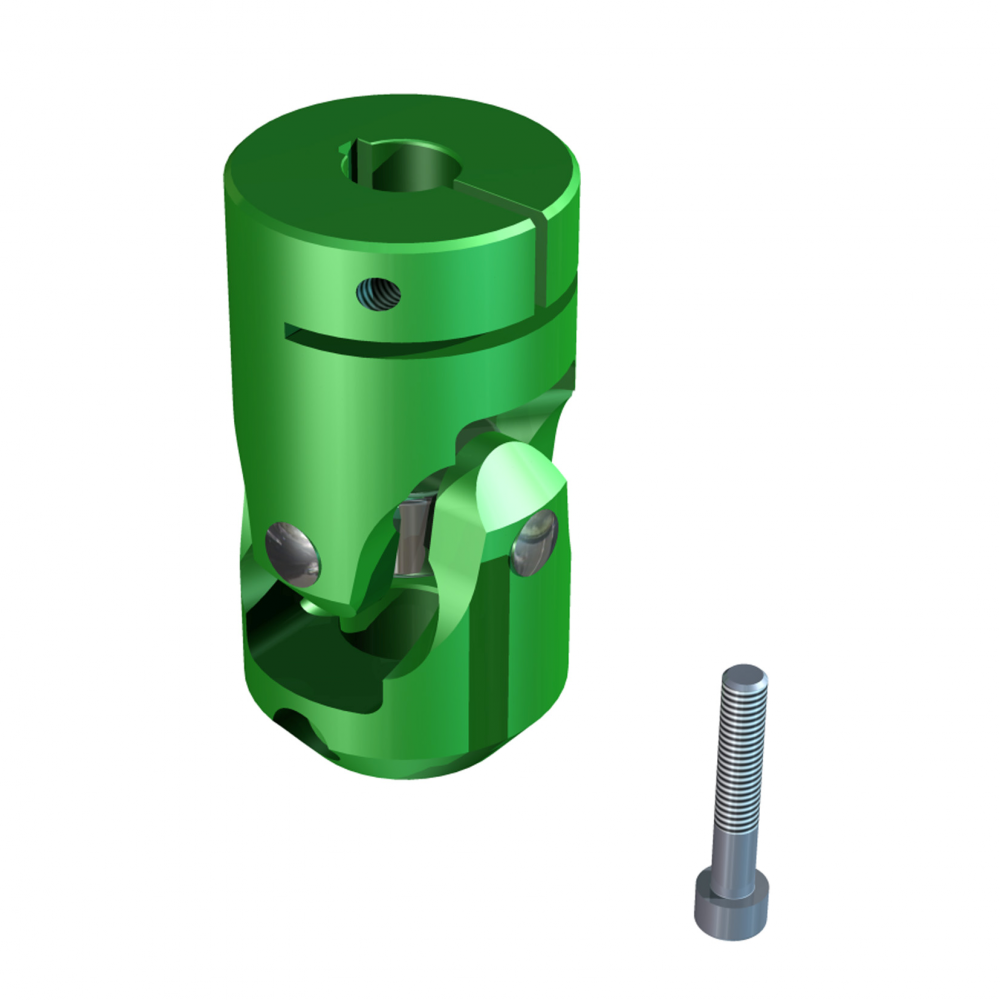 Plastic upper universal joint with fasteners