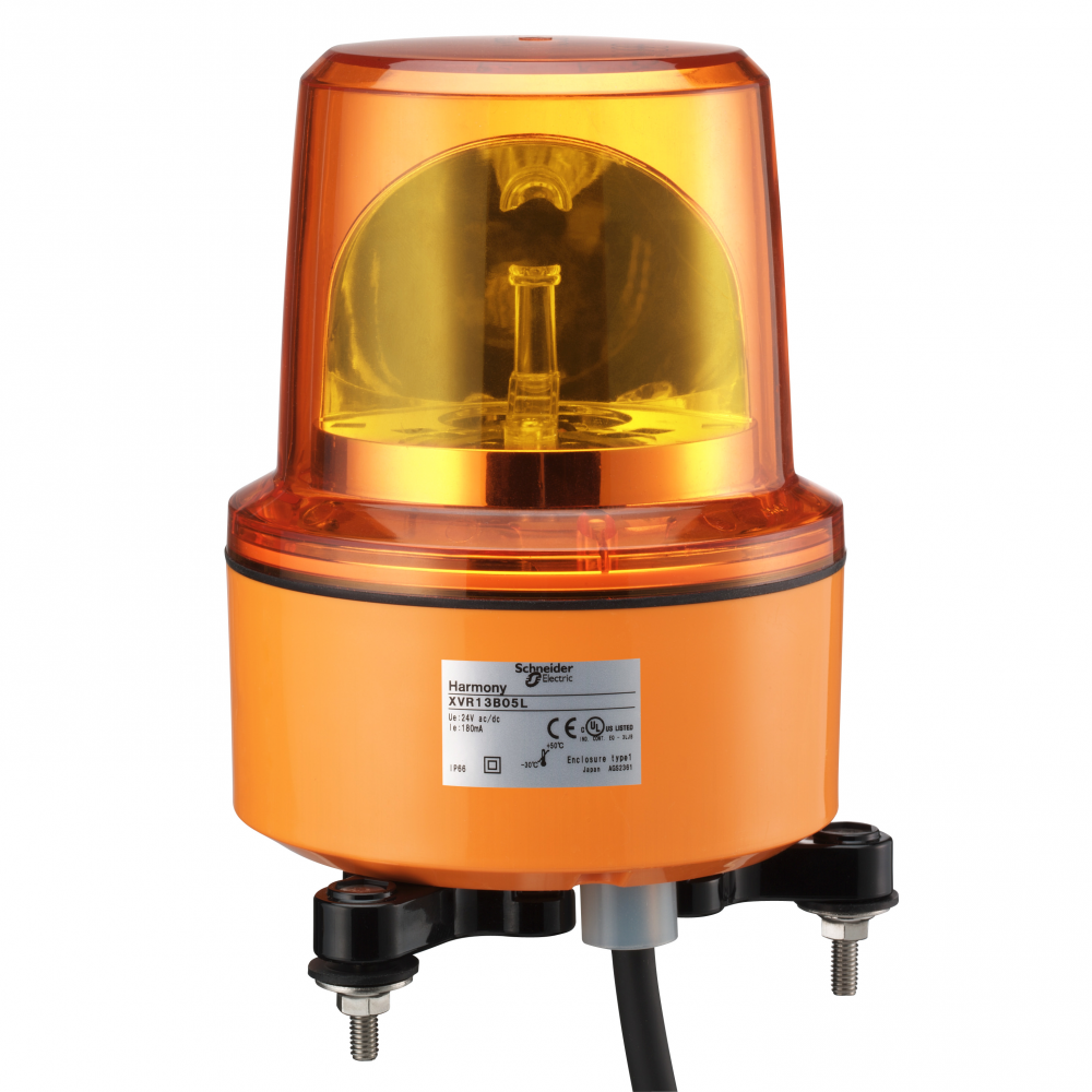 Rotating beacon, Harmony XVR, 130mm, orange, wit
