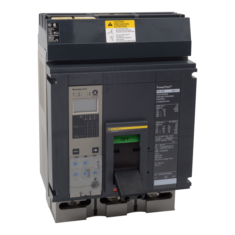 Circuit breaker, PowerPacT P, 400A,  3 pole, 600