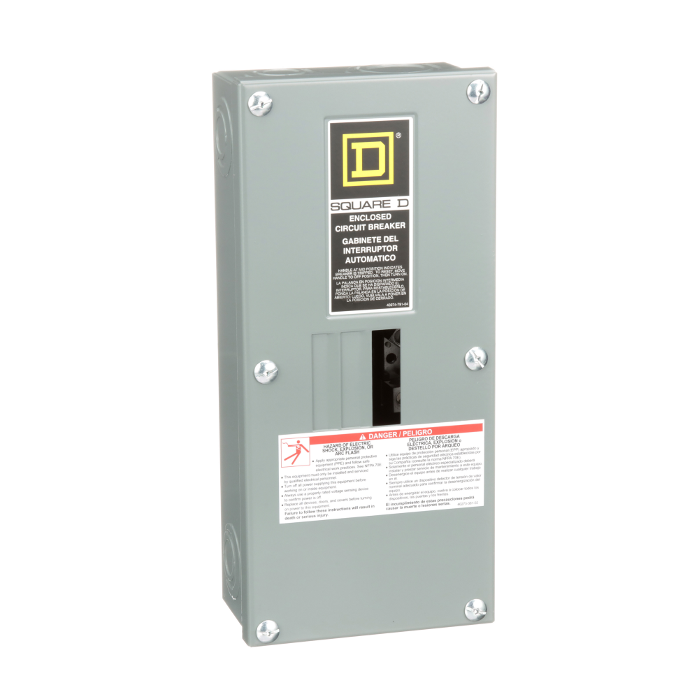 Circuit breaker enclosure, QO, 3 phase, 3 spaces