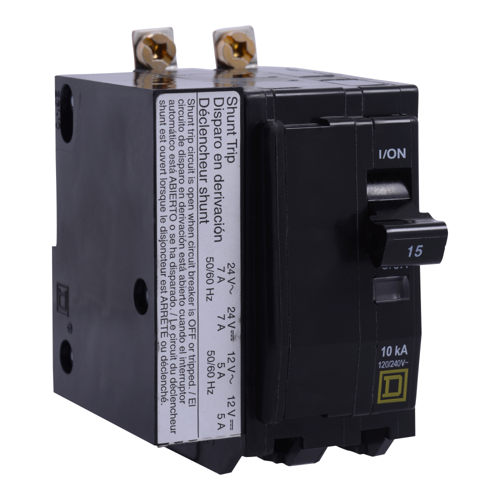 Mini circuit breaker, QO, 15A, 2 pole, 120/240VA