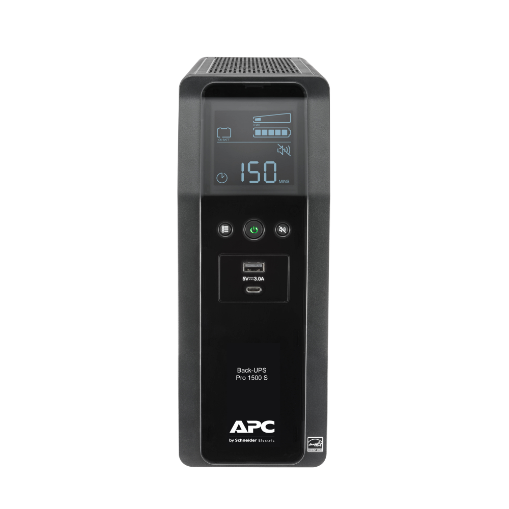 APC Back-UPS Pro, 1500VA/900W, Tower, 120V, 10x