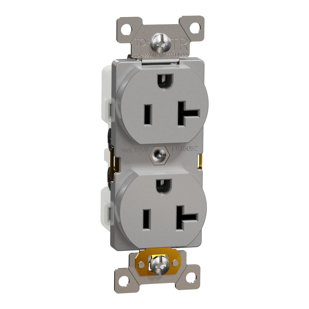 Socket-outlet, X Series, 20A, standard, duplex,