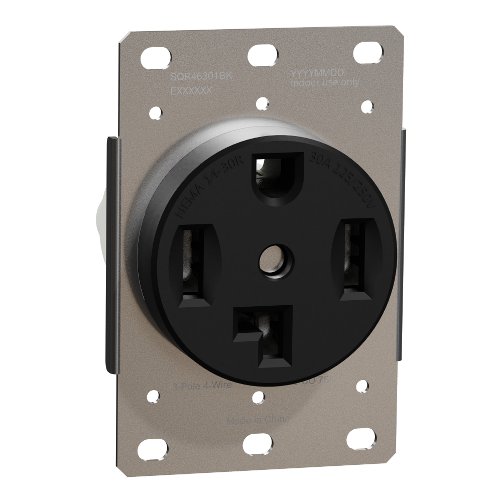 Socket-outlet, X Series, 30A, standard, for drye