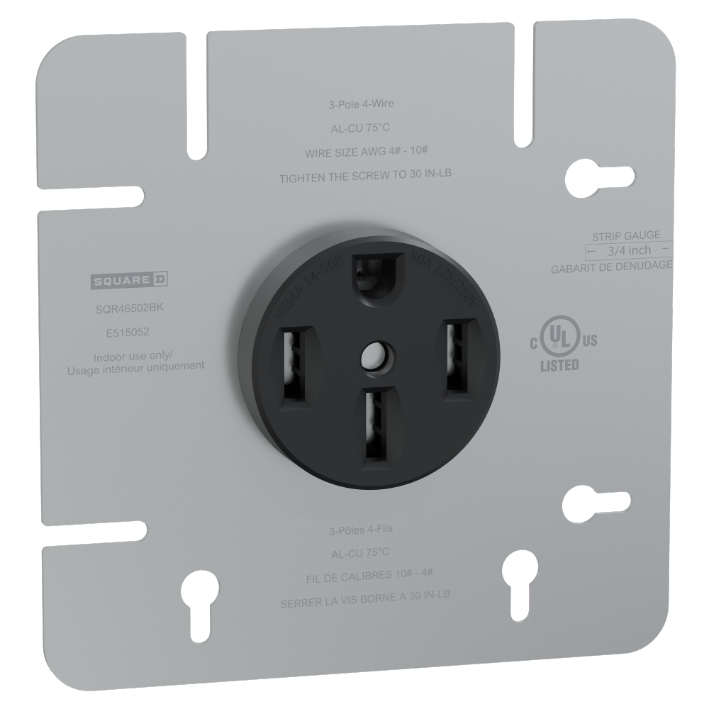 Socket-outlet, X Series, 50A, standard, for rang