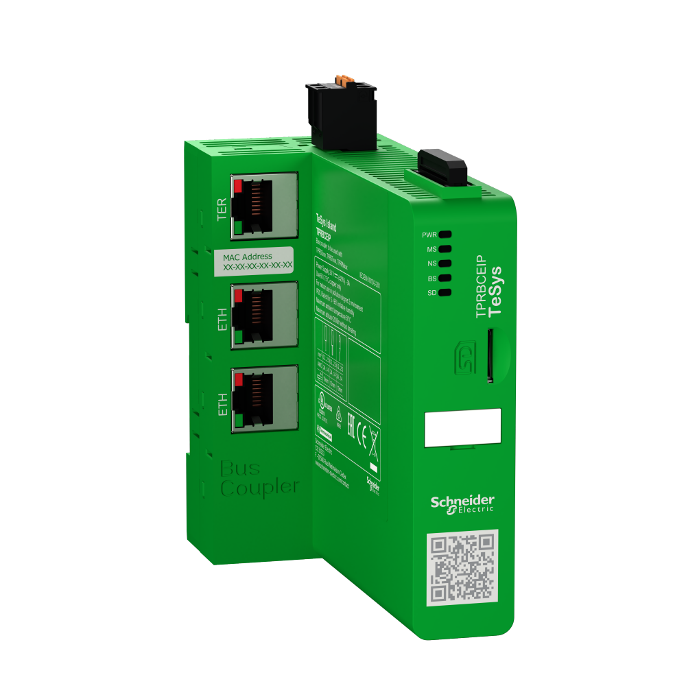 Bus coupler, TeSys island, 24VDC, Ethernet switc