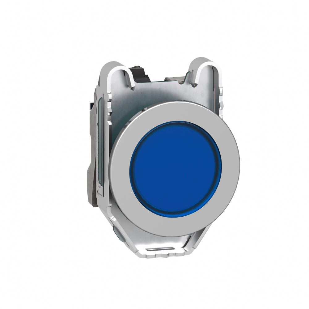 Pilot light, Harmony XB4,metal, blue flush mount