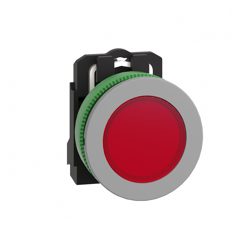 Pilot light, Harmony XB5, red flush mounted, gre
